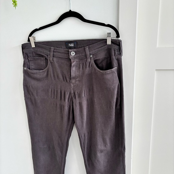 PAIGE Denim Transcend Federal Slim Straight Jean Twilight Truffle Size 34 x 32 - Picture 2 of 14